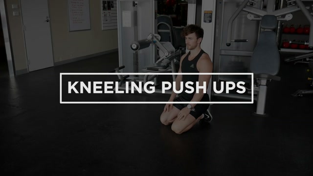 Kneeling Push Ups demonstration