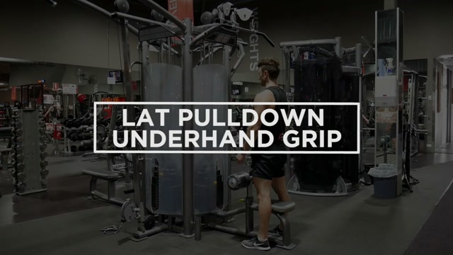 Lat Pulldown Underhand Grip demonstration