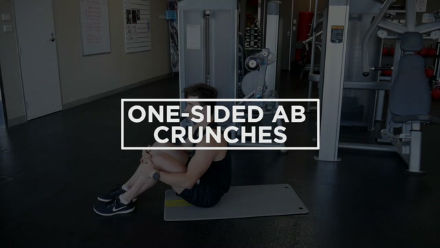 Onesided Ab Crunches demonstration