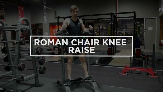 Roman Chair Knee Raise demonstration