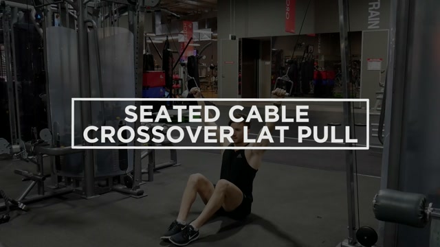 Seated Cable Crossover Lat Pulldown demonstration