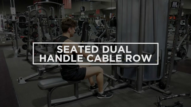 Seated Dual Handle Cable Row demonstration