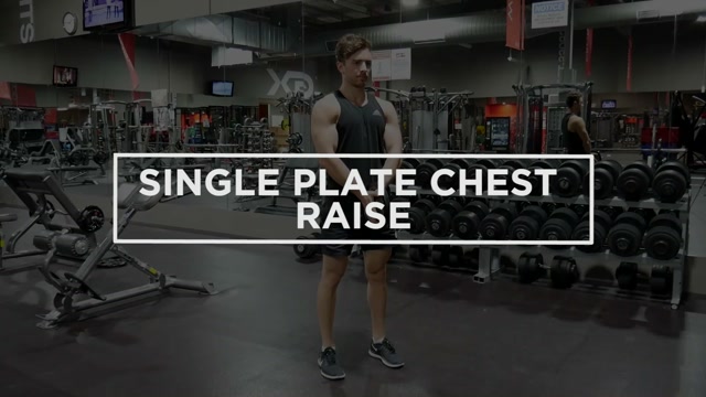 Single Plate Chest Raise demonstration