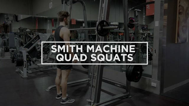 Smith Machine Quad Squats demonstration