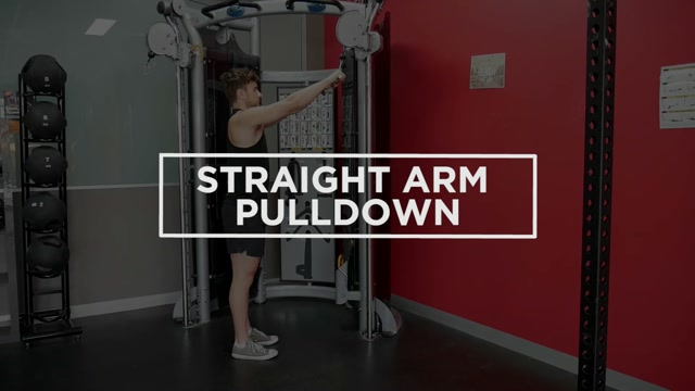 Machine Straight-Arm Pulldown demonstration