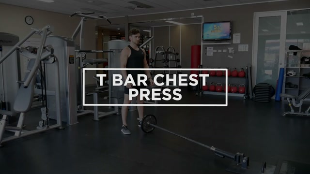 T Bar Chest Press demonstration