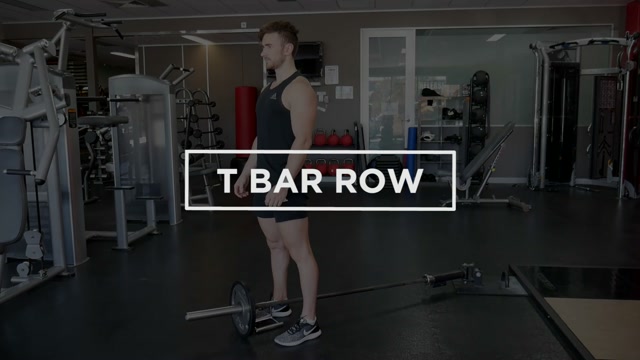 Machine T-Bar Row demonstration