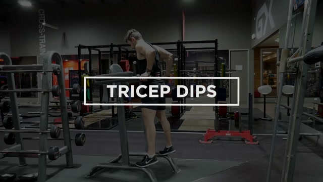 Chest Dips demonstration