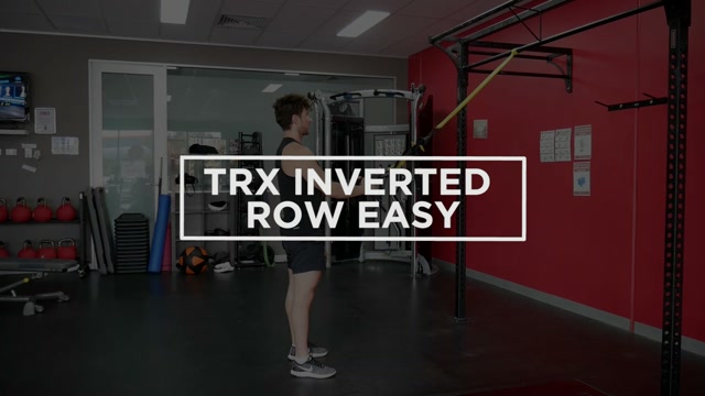 TRX Inverted Row Easy demonstration