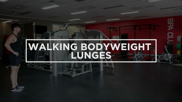 Walking Bodyweight Lunges demonstration
